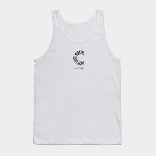 Made of paw print C letter Tank Top